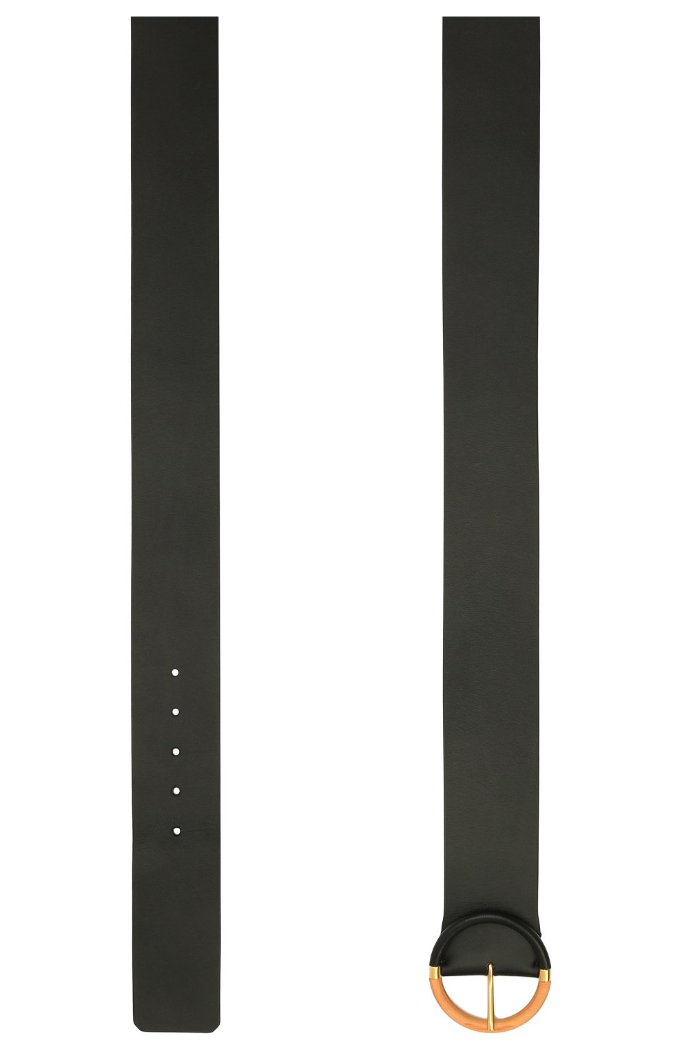 Женский кожаный ремень round cedro LORO PIANA черного цвета, арт. FAL7823 | Фото 3 (Материал: Натуральная кожа)