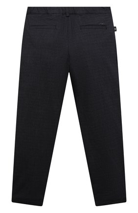 Детские брюки из хлопка и вискозы EMPORIO ARMANI темно-синего цвета по цене 14550 руб., арт. 6K4PJ7/4N5TZ | Фото 2 Детские брюки из хлопка и вискозы EMPORIO ARMANI темно-синего цвета, арт. 6K4PJ7/4N5TZ | Фото 2 (Материал подклада: Хлопок; Материал внешний: Хлопок, Вискоза; Мальчики Кросс-КТ: Брюки-одежда; Мальчики-школьная форма: Брюки; Стили: Классический; Ростовка одежда: 10 - 11 лет | 140 - 146см, 13 - 15 лет | 158 см, 16 лет | 164 см, 4 года | 104 см, 5 лет | 110 см, 6 лет | 116 см, 7 лет | 122 см, 8 лет | 128 см, 9 лет | 134 см)
