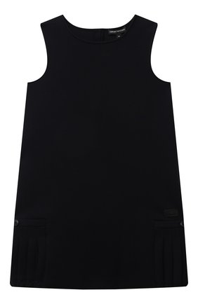 Детское хлопковое платье EMPORIO ARMANI темно-синего цвета по цене 14600 руб., арт. 6K3A05/1JHSZ | Фото 1 Детское хлопковое платье EMPORIO ARMANI темно-синего цвета, арт. 6K3A05/1JHSZ | Фото 1 (Материал внешний: Хлопок; Случай: Повседневный; Рукава: Короткие; Девочки Кросс-КТ: Платье-одежда; Ростовка одежда: 10 - 11 лет | 140 - 146см, 13 - 15 лет | 158 см, 16 лет | 164 см, 4 года | 104 см, 5 лет | 110 см, 6 лет | 116 см, 7 лет | 122 см, 8 лет | 128 см, 9 лет | 134 см)