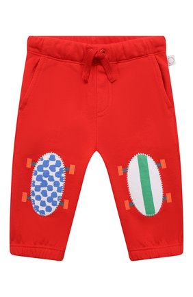Детские хлопковые брюки STELLA MCCARTNEY красного цвета по цене 4305 руб., арт. 602286/SQJ30 | Фото 1 Детские хлопковые брюки STELLA MCCARTNEY красного цвета, арт. 602286/SQJ30 | Фото 1