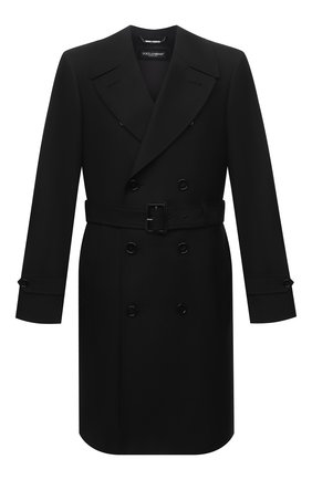 Мужской тренч DOLCE & GABBANA черного цвета по цене 186500 руб., арт. G021CT/HUMJM | Фото 1 Мужской тренч DOLCE & GABBANA черного цвета, арт. G021CT/HUMJM | Фото 1 (Материал внешний: Синтетический материал, Шерсть; Длина (верхняя одежда): До колена; Рукава: Длинные; Стили: Кэжуэл; Материал подклада: Вискоза; Мужское Кросс-КТ: Тренчкот-верхняя одежда)