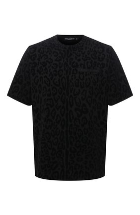 Мужская хлопковая футболка DOLCE & GABBANA черного цвета по цене 62100 руб., арт. G8NA9Z/G7YTI | Фото 1 Мужская хлопковая футболка DOLCE & GABBANA черного цвета, арт. G8NA9Z/G7YTI | Фото 1