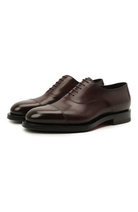 Мужские кожаные оксфорды SANTONI бордового цвета по цене 56100 руб., арт. MCCG17835MH4H0BRQ67 | Фото 1 Мужские кожаные оксфорды SANTONI бордового цвета, арт. MCCG17835MH4H0BRQ67 | Фото 1