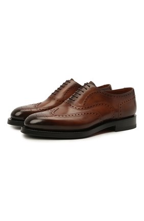 Мужские кожаные оксфорды SANTONI коричневого цвета по цене 56100 руб., арт. MCCG17836MH4H0BRM52 | Фото 1 Мужские кожаные оксфорды SANTONI коричневого цвета, арт. MCCG17836MH4H0BRM52 | Фото 1