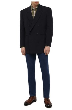 Мужские кожаные оксфорды SANTONI коричневого цвета по цене 56100 руб., арт. MCCG17836MH4H0BRM52 | Фото 2 Мужские кожаные оксфорды SANTONI коричневого цвета, арт. MCCG17836MH4H0BRM52 | Фото 2