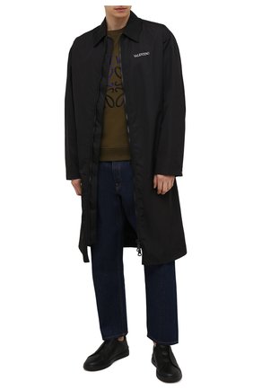 Мужские кожаные кеды triple stitch ZEGNA COUTURE черного цвета по цене 59500 руб., арт. A4667X-LHCV0 | Фото 2 Мужские кожаные кеды triple stitch ZEGNA COUTURE черного цвета, арт. A4667X-LHCV0 | Фото 2