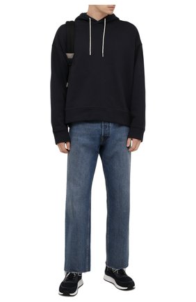 Мужские комбинированные кроссовки piuma Z ZEGNA темно-синего цвета по цене 32650 руб., арт. A5107X-LHCB0 | Фото 2 Мужские комбинированные кроссовки piuma Z ZEGNA темно-синего цвета, арт. A5107X-LHCB0 | Фото 2