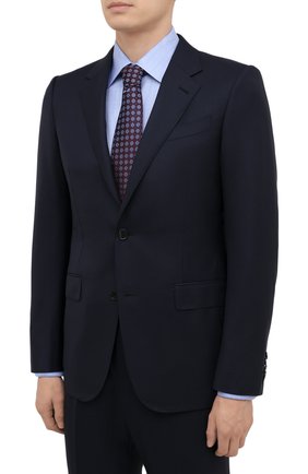 Мужской шерстяной костюм ERMENEGILDO ZEGNA темно-синего цвета по цене 330500 руб., арт. 222504/221225 | Фото 2 Мужской шерстяной костюм ERMENEGILDO ZEGNA темно-синего цвета, арт. 222504/221225 | Фото 2