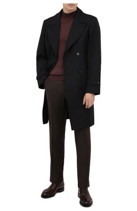 Мужские шерстяные брюки ERMENEGILDO ZEGNA коричневого цвета по цене 64300 руб., арт. 228F13/75SB12 | Фото 2 Мужские шерстяные брюки ERMENEGILDO ZEGNA коричневого цвета, арт. 228F13/75SB12 | Фото 2