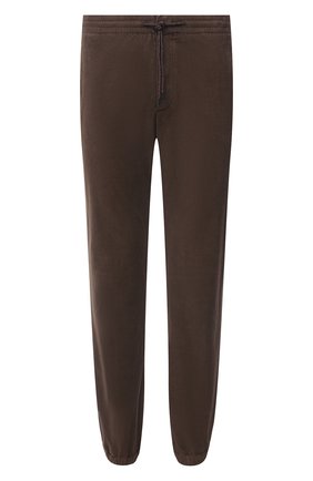 Мужские хлопковые джоггеры Z ZEGNA коричневого цвета по цене 33950 руб., арт. VY113/ZZ346 | Фото 1 Мужские хлопковые джоггеры Z ZEGNA коричневого цвета, арт. VY113/ZZ346 | Фото 1 (Длина (брюки, джинсы): Стандартные; Материал внешний: Хлопок; Силуэт М (брюки): Джоггеры; Стили: Спорт-шик)
