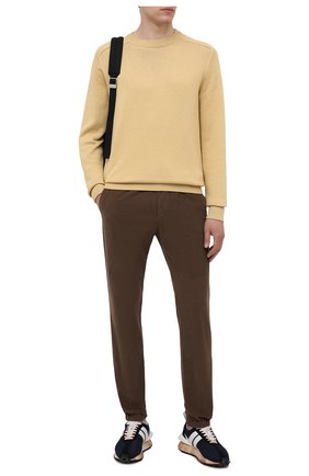 Мужские хлопковые джоггеры Z ZEGNA коричневого цвета по цене 33950 руб., арт. VY113/ZZ346 | Фото 2 Мужские хлопковые джоггеры Z ZEGNA коричневого цвета, арт. VY113/ZZ346 | Фото 2 (Длина (брюки, джинсы): Стандартные; Материал внешний: Хлопок; Силуэт М (брюки): Джоггеры; Стили: Спорт-шик)