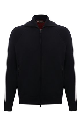Мужской кардиган из шерсти и хлопка Z ZEGNA темно-синего цвета по цене 66350 руб., арт. VYT20/ZZT455 | Фото 1 Мужской кардиган из шерсти и хлопка Z ZEGNA темно-синего цвета, арт. VYT20/ZZT455 | Фото 1