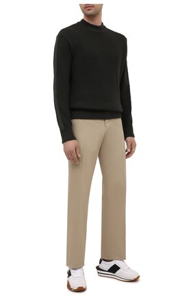Мужской шерстяной свитер Z ZEGNA хаки цвета по цене 53600 руб., арт. VYT16/ZZT112 | Фото 2 Мужской шерстяной свитер Z ZEGNA хаки цвета, арт. VYT16/ZZT112 | Фото 2