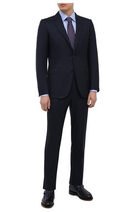 Мужская хлопковая сорочка ERMENEGILDO ZEGNA голубого цвета по цене 31700 руб., арт. 201305/9MS0PA | Фото 2 Мужская хлопковая сорочка ERMENEGILDO ZEGNA голубого цвета, арт. 201305/9MS0PA | Фото 2