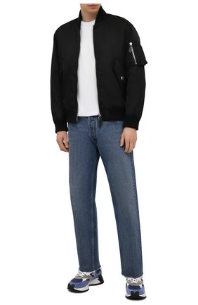 Мужские комбинированные кроссовки maple 64 DSQUARED2 синего цвета по цене 41700 руб., арт. SNM0184 01601683 | Фото 2 Мужские комбинированные кроссовки maple 64 DSQUARED2 синего цвета, арт. SNM0184 01601683 | Фото 2