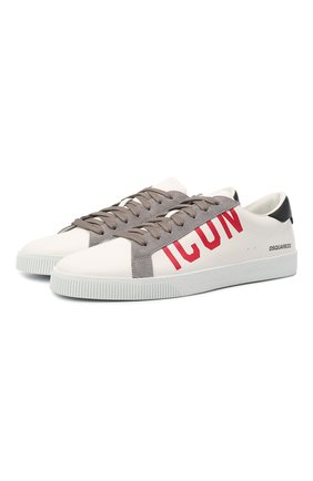 Мужские кожаные кеды cassetta icon DSQUARED2 белого цвета по цене 45100 руб., арт. SNM0188 13220001 | Фото 1 Мужские кожаные кеды cassetta icon DSQUARED2 белого цвета, арт. SNM0188 13220001 | Фото 1 (Материал внутренний: Натуральная кожа; Материал внешний: Кожа; Материал утеплителя: Без утеплителя; Длина стельки: 29,5, 27,8; Стили: Классический)