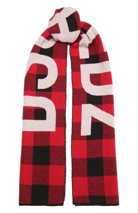Мужской шерстяной шарф DSQUARED2 красного цвета по цене 16850 руб., арт. KNM0063 01W04327 | Фото 1 Мужской шерстяной шарф DSQUARED2 красного цвета, арт. KNM0063 01W04327 | Фото 1