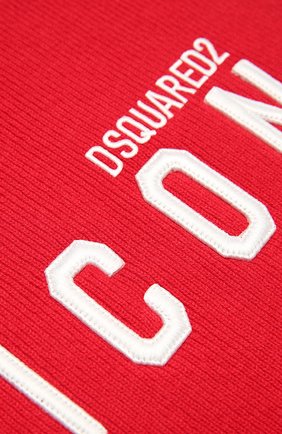 Мужской шерстяной шарф DSQUARED2 красного цвета по цене 19950 руб., арт. KNM0011 01W04331 | Фото 2 Мужской шерстяной шарф DSQUARED2 красного цвета, арт. KNM0011 01W04331 | Фото 2