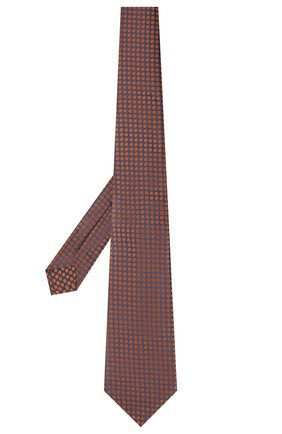Мужской шелковый галстук KITON коричневого цвета по цене 23200 руб., арт. UCRVKLC08G72 | Фото 2 Мужской шелковый галстук KITON коричневого цвета, арт. UCRVKLC08G72 | Фото 2