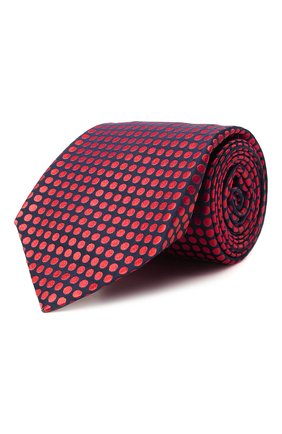 Мужской шелковый галстук KITON красного цвета, арт. UCRVKLC08G72 | Фото 1 (Материал: Текстиль, Шелк; Принт: С принтом)