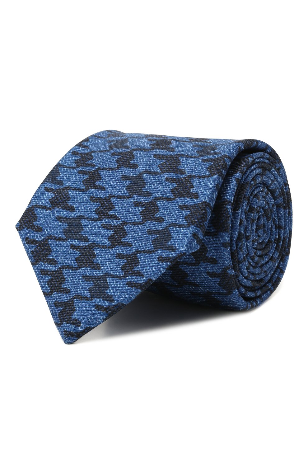 Мужской шелковый галстук KITON синего цвета, арт. UCRVKLC08G47 | Фото 1 (Принт: С принтом; Материал: Текстиль, Шелк)