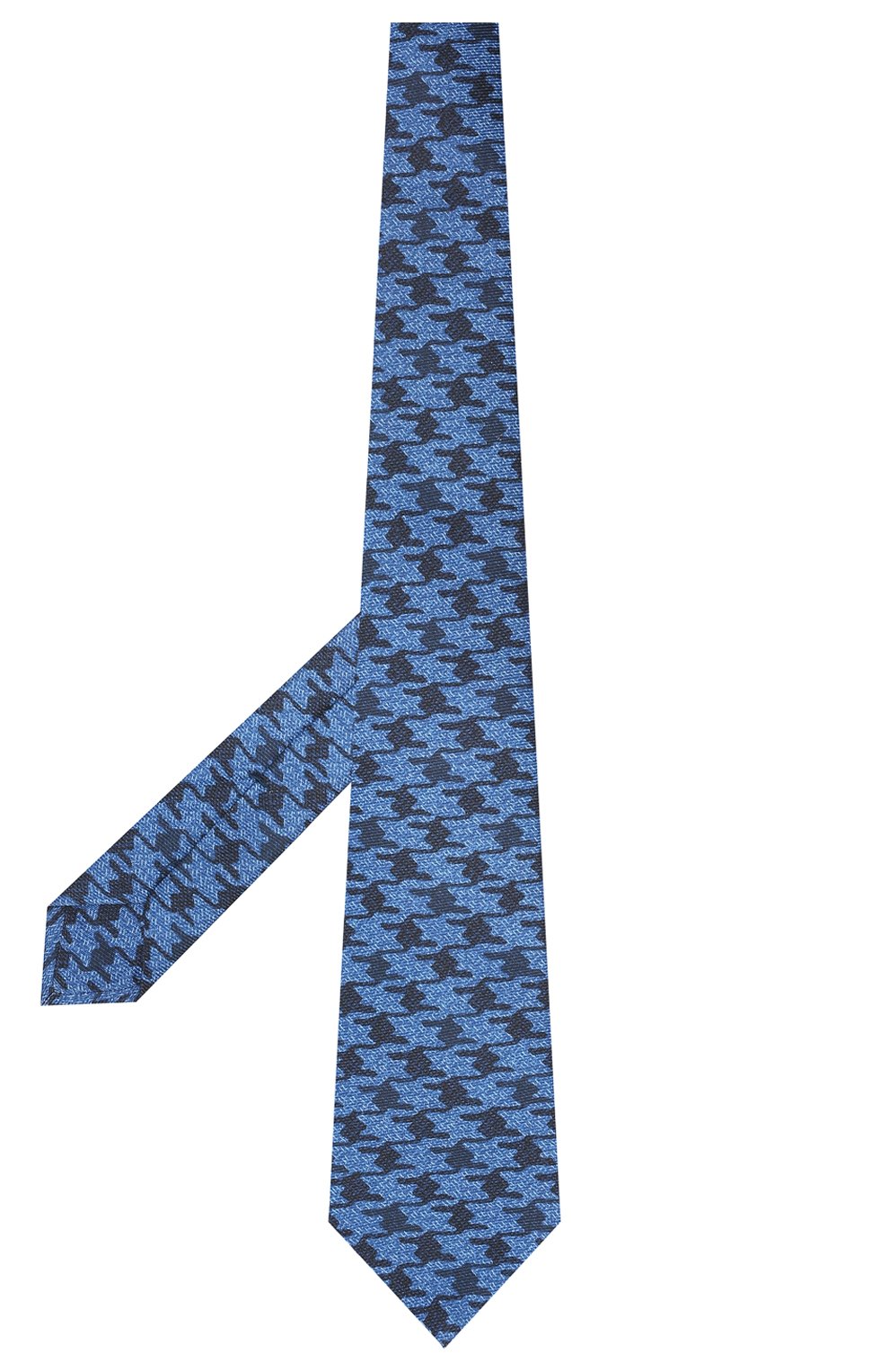 Мужской шелковый галстук KITON синего цвета, арт. UCRVKLC08G47 | Фото 2 (Принт: С принтом; Материал: Текстиль, Шелк)