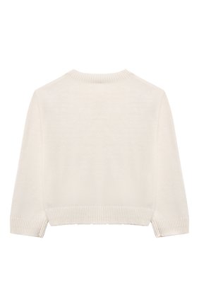 Детский кардиган из хлопка и шерсти STELLA MCCARTNEY белого цвета по цене 6480 руб., арт. 603013/SQM05 | Фото 2 Детский кардиган из хлопка и шерсти STELLA MCCARTNEY белого цвета, арт. 603013/SQM05 | Фото 2