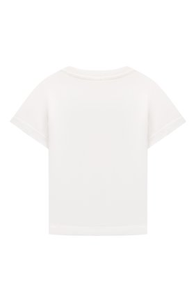 Детский хлопковая футболка STELLA MCCARTNEY белого цвета по цене 3130 руб., арт. 602597/SQJE5 | Фото 2 Детский хлопковая футболка STELLA MCCARTNEY белого цвета, арт. 602597/SQJE5 | Фото 2