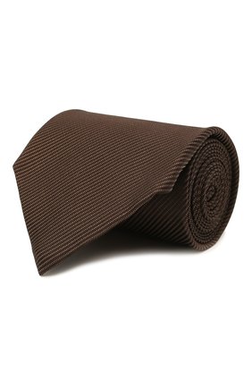 Мужской шелковый галстук TOM FORD темно-коричневого цвета по цене 23850 руб., арт. 2TF05/XTF | Фото 1