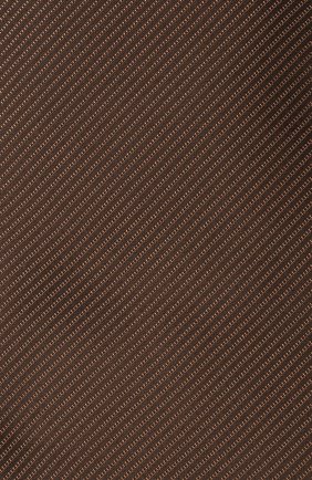 Мужской шелковый галстук TOM FORD темно-коричневого цвета, арт. 2TF05/XTF | Фото 3 (Материал: Текстиль, Шелк; Принт: Без принта)