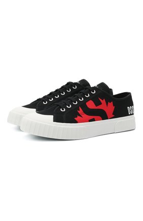 Мужские текстильные кеды DSQUARED2 черного цвета по цене 17250 руб., арт. SNM0171 00300001 | Фото 1 Мужские текстильные кеды DSQUARED2 черного цвета, арт. SNM0171 00300001 | Фото 1