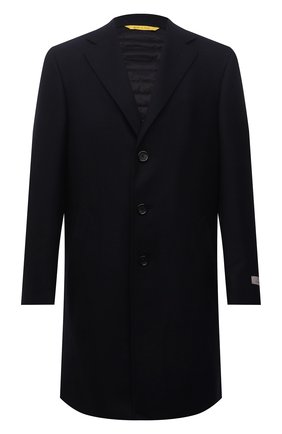 Мужской шерстяное пальто CANALI темно-синего цвета по цене 138500 руб., арт. 55918/FF00193 | Фото 1 Мужской шерстяное пальто CANALI темно-синего цвета, арт. 55918/FF00193 | Фото 1