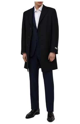 Мужской шерстяное пальто CANALI темно-синего цвета по цене 138500 руб., арт. 55918/FF00193 | Фото 2 Мужской шерстяное пальто CANALI темно-синего цвета, арт. 55918/FF00193 | Фото 2