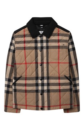 Детского утепленная куртка BURBERRY бежевого цвета по цене 38300 руб., арт. 8041160 | Фото 1 Детского утепленная куртка BURBERRY бежевого цвета, арт. 8041160 | Фото 1