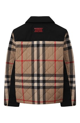 Детского утепленная куртка BURBERRY бежевого цвета по цене 38300 руб., арт. 8041160 | Фото 2 Детского утепленная куртка BURBERRY бежевого цвета, арт. 8041160 | Фото 2