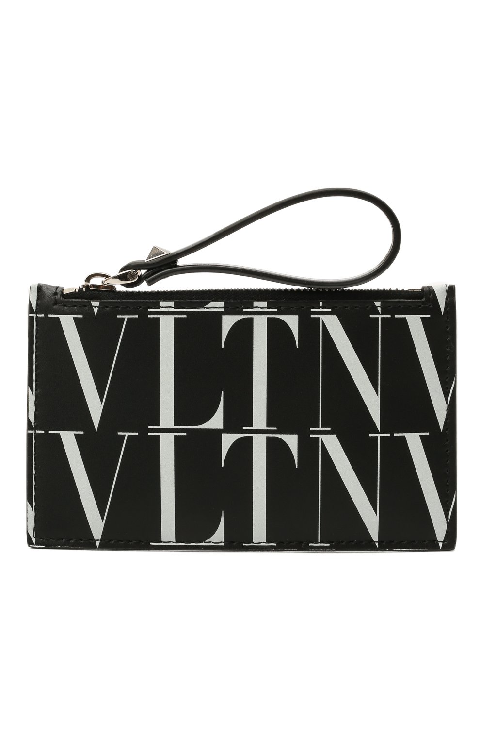 Мужской кожаный футляр для кредитных карт VALENTINO черного цвета, арт. WY2P0540/GTC | Фото 1