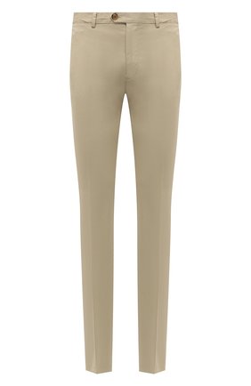 Мужские хлопковые брюки RALPH LAUREN светло-бежевого цвета, арт. 790802188 | Фото 1 (Материал внешний: Хлопок; Случай: Повседневный; Стили: Кэжуэл; Длина (брюки, джинсы): Стандартные)