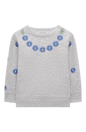 Детский комплект из свитшота и брюк STELLA MCCARTNEY серого цвета по цене 8220 руб., арт. 603374/SQJE8 | Фото 2 Детский комплект из свитшота и брюк STELLA MCCARTNEY серого цвета, арт. 603374/SQJE8 | Фото 2
