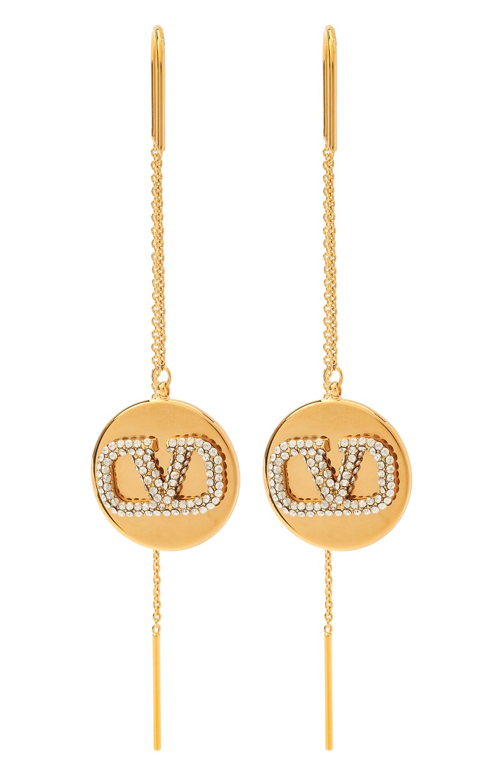 Женские серьги VALENTINO золотого цвета, арт. WW2J0I66/YCW | Фото 1 (Региональные ограничения белый список (Axapta Mercury): RU; Материал: Металл)