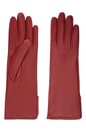 Женские кожаные перчатки LORO PIANA бордового цвета по цене 63500 руб., арт. FAL2778 | Фото 2 Женские кожаные перчатки LORO PIANA бордового цвета, арт. FAL2778 | Фото 2