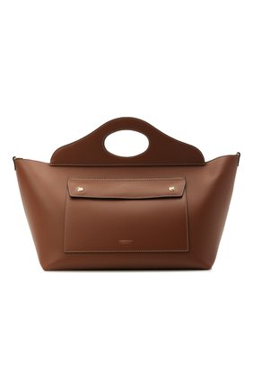 Женский сумка-тоут pocket bag small BURBERRY коричневого цвета по цене 158000 руб., арт. 8041746 | Фото 1 Женский сумка-тоут pocket bag small BURBERRY коричневого цвета, арт. 8041746 | Фото 1 (Материал: Натуральная кожа; Сумки-технические: Сумки-шопперы; Размер: small)