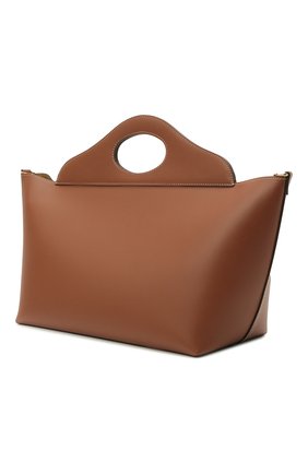 Женский сумка-тоут pocket bag small BURBERRY коричневого цвета по цене 158000 руб., арт. 8041746 | Фото 4 Женский сумка-тоут pocket bag small BURBERRY коричневого цвета, арт. 8041746 | Фото 4 (Сумки-технические: Сумки-шопперы; Материал: Натуральная кожа; Размер: small)