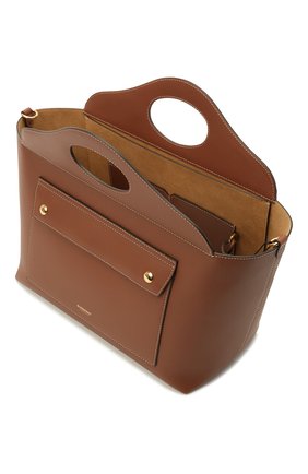 Женский сумка-тоут pocket bag small BURBERRY коричневого цвета по цене 158000 руб., арт. 8041746 | Фото 5 Женский сумка-тоут pocket bag small BURBERRY коричневого цвета, арт. 8041746 | Фото 5 (Сумки-технические: Сумки-шопперы; Материал: Натуральная кожа; Размер: small)