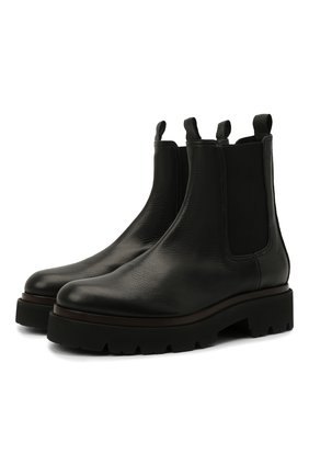 Женские кожаные ботинки KITON черного цвета по цене 89950 руб., арт. D52803X04R81 | Фото 1 Женские кожаные ботинки KITON черного цвета, арт. D52803X04R81 | Фото 1 (Каблук высота: Низкий; Материал внутренний: Натуральная кожа; Женское Кросс-КТ: Челси-ботинки; Подошва: Платформа)
