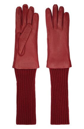 Женские перчатки LORO PIANA бордового цвета по цене 65750 руб., арт. FAL8232 | Фото 2 Женские перчатки LORO PIANA бордового цвета, арт. FAL8232 | Фото 2