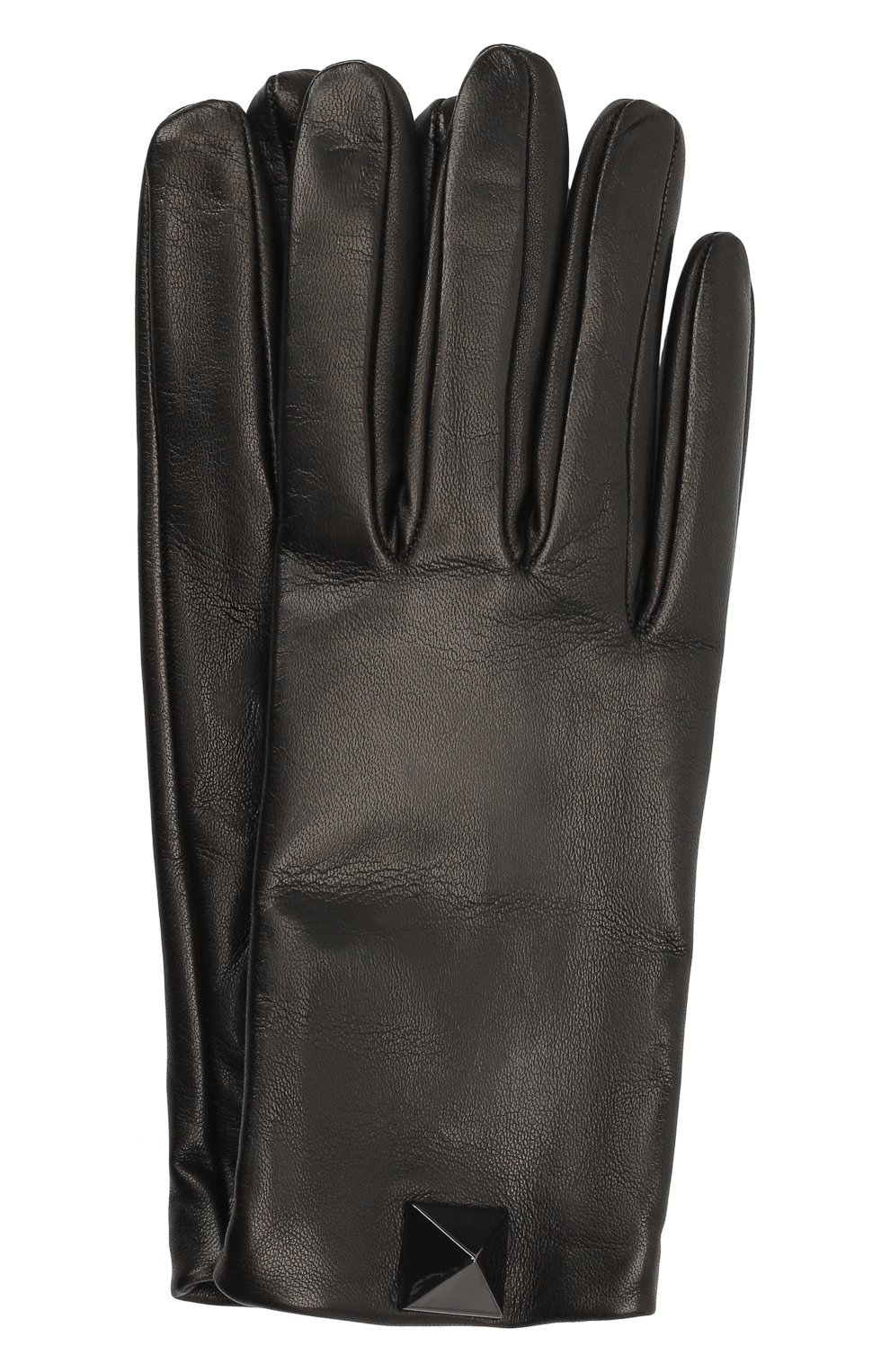 Женские кожаные перчатки VALENTINO черного цвета, арт. WW2GDA00/PJG | Фото 1 (Материал: Натуральная кожа)