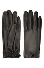 Женские кожаные перчатки VALENTINO черного цвета, арт. WW2GDA00/PJG | Фото 2 (Материал: Натуральная кожа)