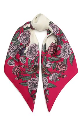Женский шелковый платок VALENTINO фуксия цвета по цене 38800 руб., арт. WW2EI114/QSI | Фото 1 Женский шелковый платок VALENTINO фуксия цвета, арт. WW2EI114/QSI | Фото 1