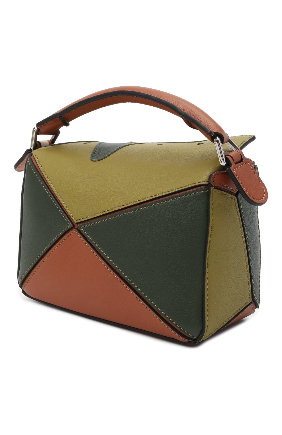Женская сумка puzzle loewe x paula's ibiza LOEWE зеленого цвета по цене 1760000 тенге, арт. A510U95X39 | Фото 3 Женская сумка puzzle loewe x paula's ibiza LOEWE зеленого цвета, арт. A510U95X39 | Фото 3 (Сумки-технические: Сумки top-handle; Материал: Натуральная кожа; Размер: mini; Ремень/цепочка: На ремешке)