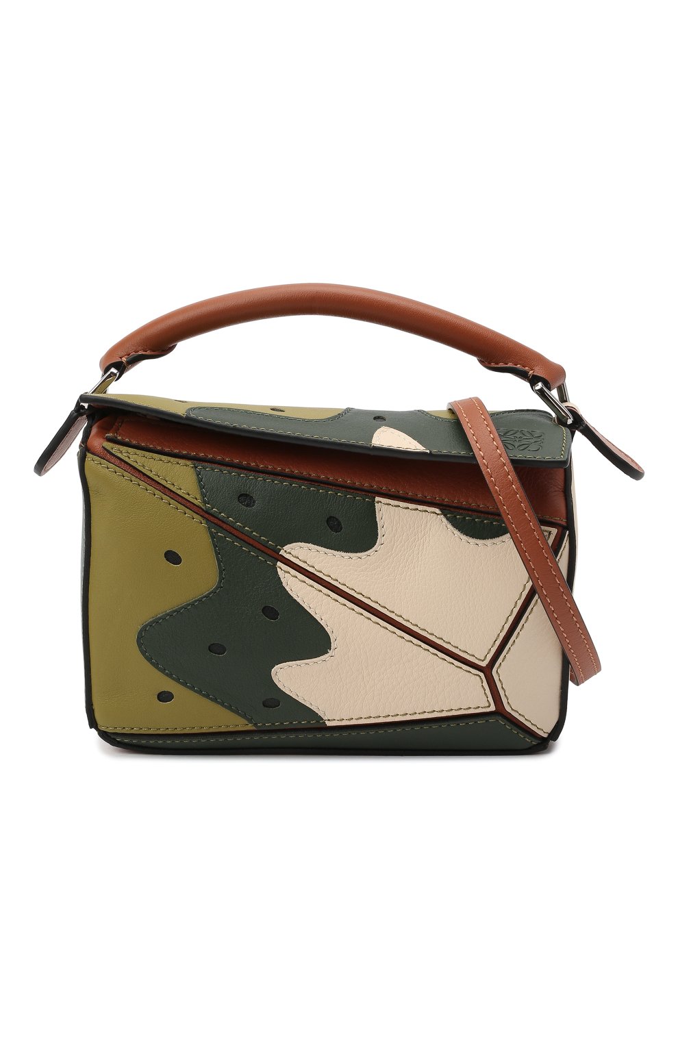 Женская сумка puzzle loewe x paula's ibiza LOEWE зеленого цвета по цене 1760000 тенге, арт. A510U95X39 | Фото 6 Женская сумка puzzle loewe x paula's ibiza LOEWE зеленого цвета, арт. A510U95X39 | Фото 6 (Сумки-технические: Сумки top-handle; Материал: Натуральная кожа; Размер: mini; Ремень/цепочка: На ремешке)